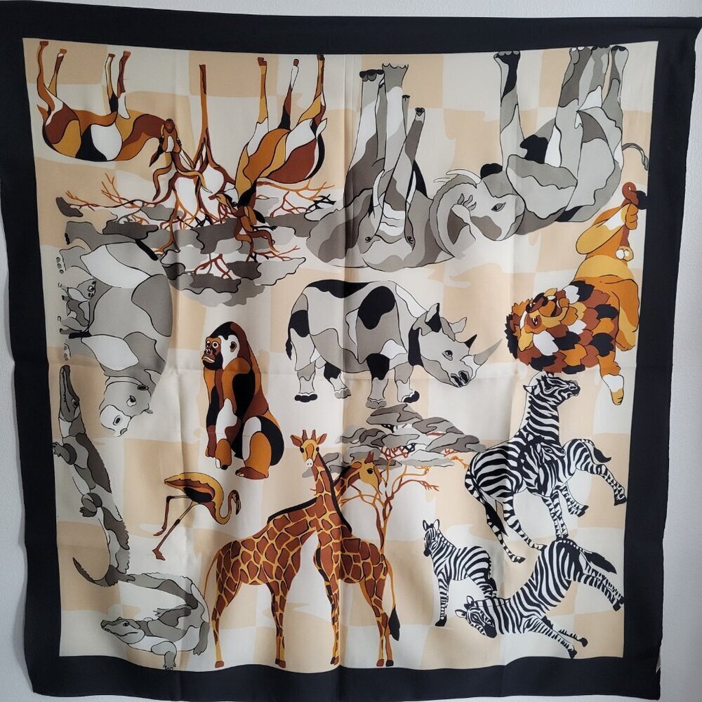Unbranded Women’s Colorful Jungle Animal Print Scarf - Picture 2 of 12